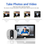ESCAM C85 1080P 4.3 inch Smart WIFI Digital Door Viewer Supports Wide-Angle PIR & Night Vision & Dingdong Photo, C85