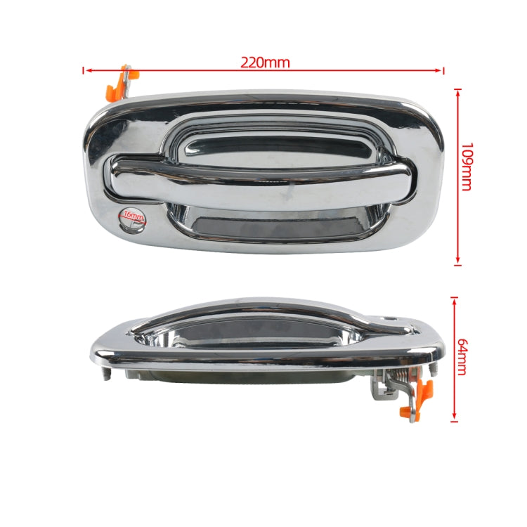 A8385-02 Car Front Right Electroplated Outside Door Handle for Chevrolet / GMC 15034986 FR, A8385-02
