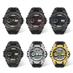 SANDA 6015 Men Multifunctional Waterproof Luminous Sports Watch