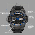 SANDA 6015 Men Multifunctional Waterproof Luminous Sports Watch