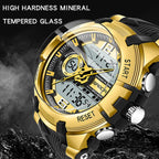 SANDA 6015 Men Multifunctional Waterproof Luminous Sports Watch