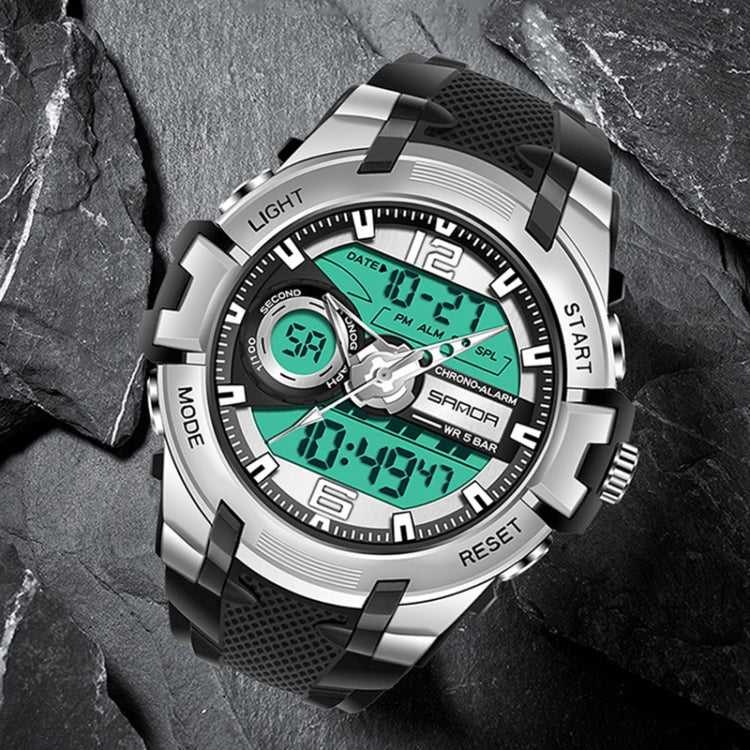 SANDA 6015 Men Multifunctional Waterproof Luminous Sports Watch