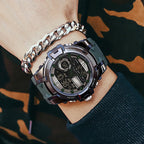 SANDA 6015 Men Multifunctional Waterproof Luminous Sports Watch