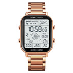 SKMEI 1888 Multifunctional Men 30M Waterproof Sports Stainless Steel Digital Wrist Watch