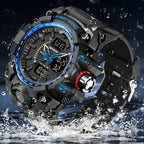 SANDA 3132 Men Multifunctional Waterproof Luminous Sports Watch