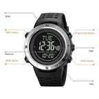 Shimei 2096 Multifunctional Men 50M Waterproof Compass Noctilucent Digital Wrist Watch