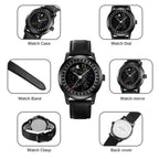 SKMEI 2116 Multifunctional Men 30M Waterproof Fashion Casual Quartz Watch