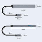 ADS-809 PD 100W 5 in 1 USB-C / Type-C Port Multifunctional Docking Station, PD 100W 5 in 1
