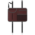 3087 Napa Texture Leather Car Seat Back Storage Bag, 3087 (Red), 3087 (Black), 3087 (Grey), 3087 (Brown)