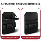 4041 Napa Texture Leather Car Seat Back Storage Bag Folding Dining Table, 4041 (Olive Green), 4041 (Black), 4041 (Grey), 4041 (Brown)
