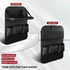 4041 Napa Texture Leather Car Seat Back Storage Bag Folding Dining Table, 4041 (Olive Green), 4041 (Black), 4041 (Grey), 4041 (Brown)