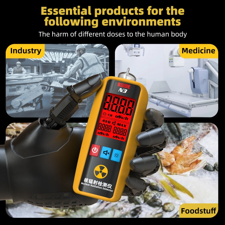BSIDE N3 Handheld Home Nuclear Radiation Detector, N3