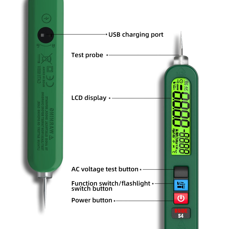 BSIDE S4 AC Voltage Induction Charging Smart Pen, S4 (Extra Sharp Nib), S4 (One Word Pen)