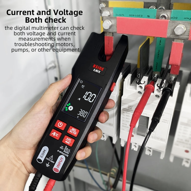 BSIDE U6X AC/DC Clamp-on Infrared Temperature Measurement Multimeter, U6X