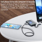 BYL-2312 Type-C to HDMI 4K 30Hz + USB3.0 + PD100W Docking Station HUB, BYL-2312