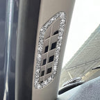 For Ford Mustang Mach E 2021 Car Door Pillar Air Outlet Diamond Decorative Sticker, Door Pillar Air Outlet