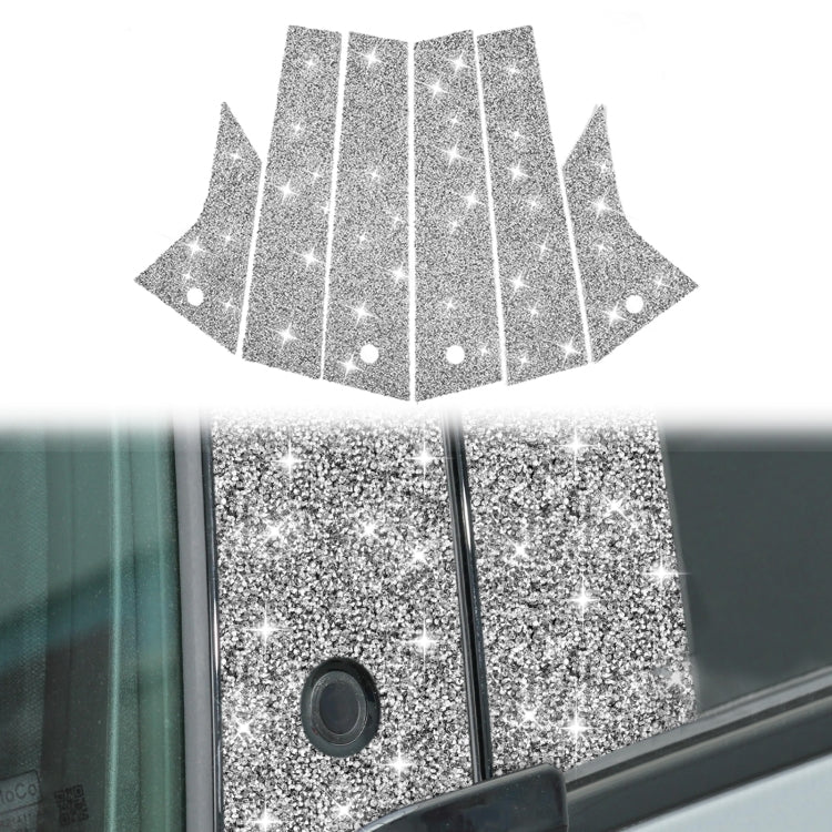 For Ford Mustang Mach E 2021 Car B-pillar Diamond Decorative Sticker, B-pillar