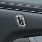 For Ford Mustang Mach E 2021 Car Door Lock Button Diamond Decorative Sticker, Left Drive, Door Lock Button