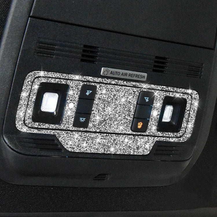 For Ford Mustang Mach E 2021 Car Reading Light Button Diamond Decorative Sticker, Reading Light Button