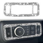 For Ford Mustang Mach E 2021 Car Headlight Switch Panel Diamond Decorative Sticker, Headlight Switch Panel