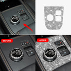 For Ford Mustang Mach E 2021 Car Gear Panel Diamond Decorative Sticker, Gear Panel