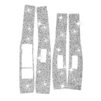 For Ford Mustang Mach E 2021 4 in 1 Car Window Lift Panel Diamond Decorative Sticker, Left Drive, Window Lift Panel