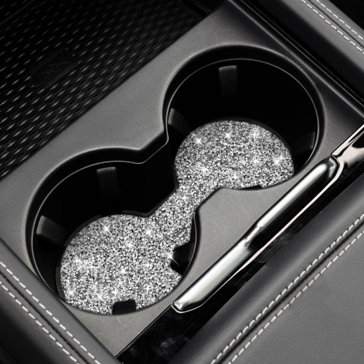 For Ford Mustang Mach E 2021 Car Large Cup Base Diamond Decorative Sticker, Large Cup Base