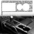 For Ford Mustang 2005-2009 Car Gear Panel Diamond Decorative Sticker, Left Drive, Gear Panel