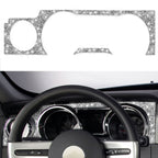 For Ford Mustang 2005-2009 Car Dashboard Frame Diamond Decorative Sticker, Left Drive, Dashboard Frame
