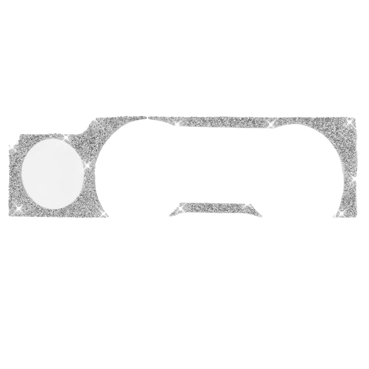 For Ford Mustang 2005-2009 Car Dashboard Frame Diamond Decorative Sticker, Left Drive, Dashboard Frame