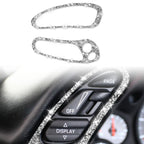 For Chevrolet Corvette C5 1998-2004 2 in 1 Both Sides of Car Speedometer Diamond Decorative Sticker, Left Drive