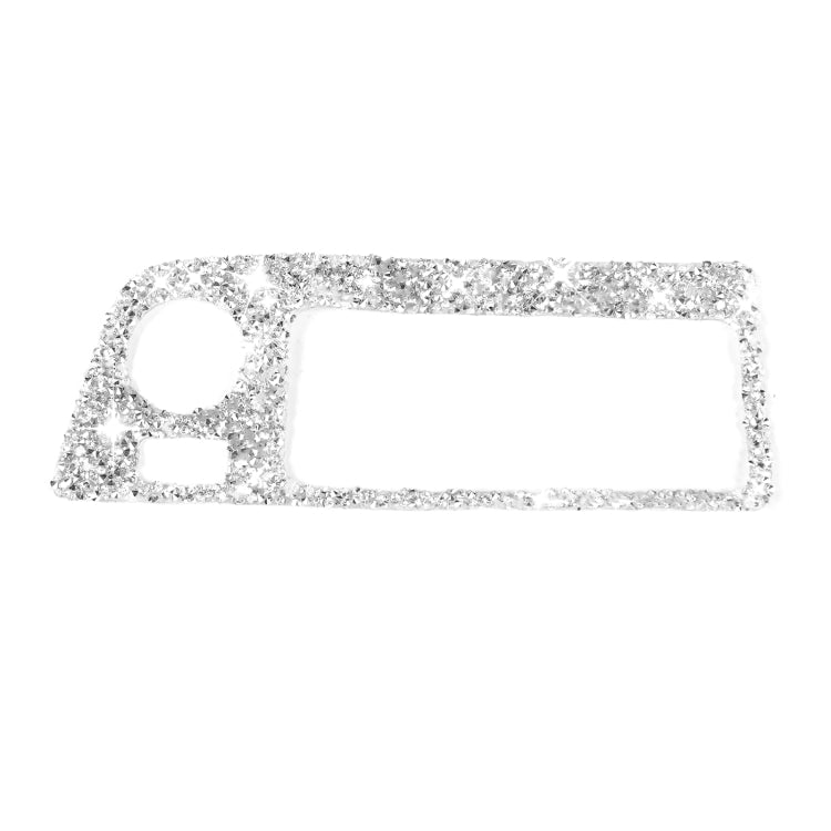 For Chevrolet Corvette C7 2014-2019 Car Headlight Switch Frame Diamond Decorative Sticker, Left Drive, Headlight Switch Frame