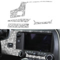 For Chevrolet Corvette C7 2014-2019 4 in 1 Car Central Control Panel Diamond Decorative Sticker, Left Drive, 4 in 1 Central Control Panel