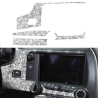 For Chevrolet Corvette C7 2014-2019 4 in 1 Car Central Control Panel Diamond Decorative Sticker, Left Drive, 4 in 1 Central Control Panel
