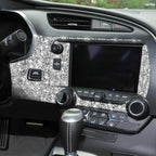For Chevrolet Corvette C7 2014-2019 7 in 1 Car Central Control Panel Diamond Decorative Sticker, Left Drive, 7 in 1 Central Control Panel