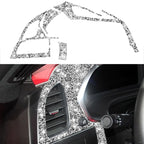 For Chevrolet Corvette C7 2014-2019 Car Left Air Outlet Panel Diamond Decorative Sticker, Left Drive, Left Air Outlet Panel