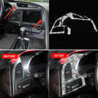 For Chevrolet Corvette C7 2014-2019 Car Left Air Outlet Panel Diamond Decorative Sticker, Left Drive, Left Air Outlet Panel
