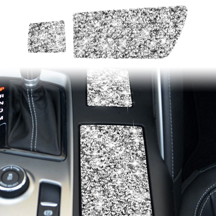 For Chevrolet Corvette C7 2014-2019 Car Cup Holder Cover Diamond Decorative Sticker, Left Drive, Cup Holder Cover