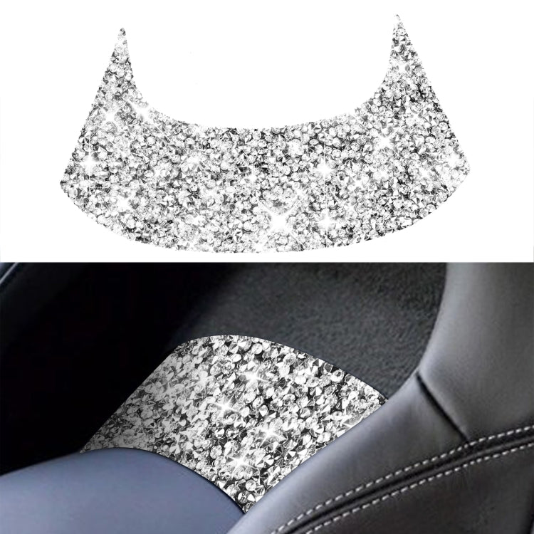 For Chevrolet Corvette C7 2014-2019 Car Rear Center Part Diamond Decorative Sticker, Left Drive, Rear Center Part