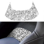 For Chevrolet Corvette C7 2014-2019 Car Rear Center Part Diamond Decorative Sticker, Left Drive, Rear Center Part