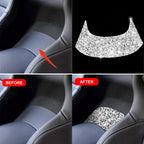 For Chevrolet Corvette C7 2014-2019 Car Rear Center Part Diamond Decorative Sticker, Left Drive, Rear Center Part