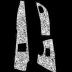 For Chevrolet Corvette C7 2014-2019 Car Door Button Panel Diamond Decorative Sticker, Left Drive, Door Button Panel
