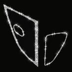 For Chevrolet Corvette C7 2014-2019 Car Door Speaker Frame Diamond Decorative Sticker, Left Drive, Door Speaker Frame