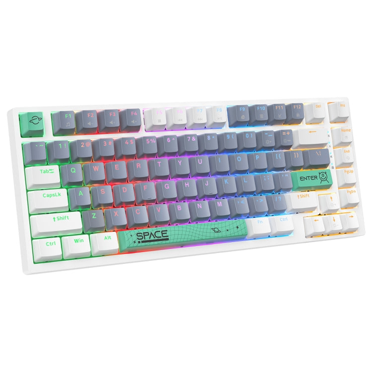 ONIKUMA G52 82 Keys RGB Lighting Wired Mechanical Keyboard, Brown Switch, Blue Switch, G52 Brown Switch, G52 Blue Switch