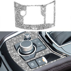 For Mazda CX-5 2017-2018 Car Electronic Handbrake Panel Diamond Decorative Sticker, Right Drive, Car Electronic Handbrake Panel, Right Drive