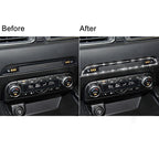 For Mazda CX-5 2017-2018 Car Center Control Panel Diamond Decorative Stickerr,Left and Right Drive Universal, Car Center Control Panel