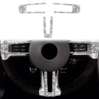 3 in 1 Car Steering Wheel Diamond Decoration Sticker, Left Hand Drive, Steering Wheel