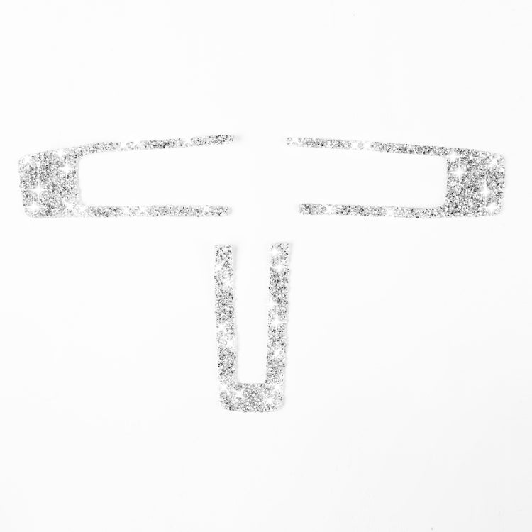 3 in 1 Car Steering Wheel Diamond Decoration Sticker, Left Hand Drive, Steering Wheel