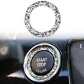 For BMW 3 Series E90 / E92 / E93 2009-2012 Car One-click Start Ring Diamond Decorative Sticker, One-click Start Ring