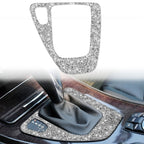 For BMW 3 Series E90 / E92 2005-2012 Car Gear Panel Diamond Decorative Sticker, Left Drive, Gear Panel